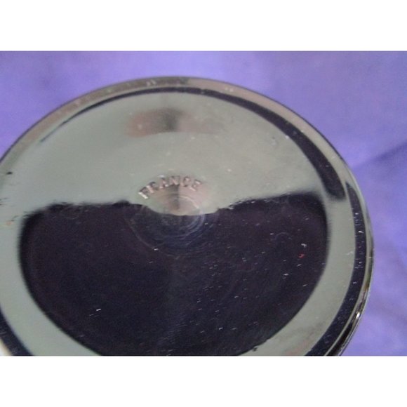 Black Stem Claret Wine Glasses A Pair Cristal DArques Domino Signature France EU - Picture 14 of 16